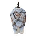 Automne Hiver Épais Tartan Écharpe Couverture Surdimensionnée Doux Chaud Châle Classique À Carreaux Pour Les Femmes